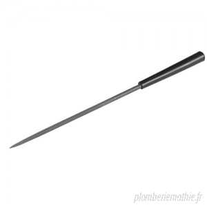 ZCHXD Second Cut Steel Round Needle File with Plastic Handle 3mm x 140mm B07SLVRW5L